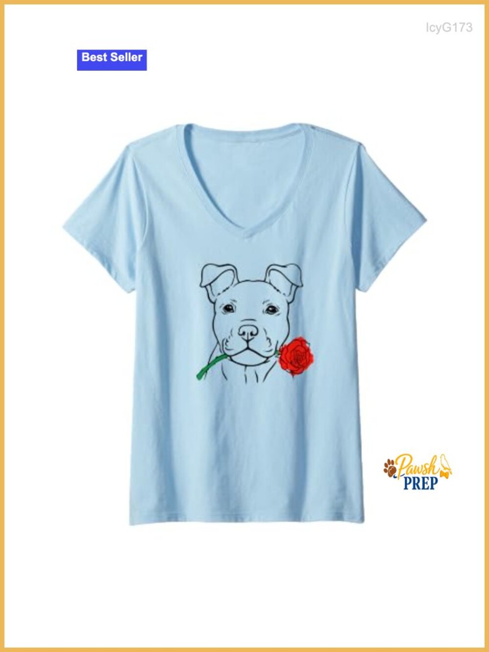 Womens Puppy Love V-Neck T-Shirt Dog Lover Valentine's Day Tee